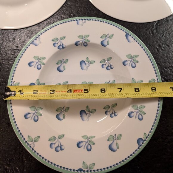 Set Of 3 Villeroy & Boch Provence Miramar Pasta Soup Bowls 9 5/8" - Picture 5 of 8